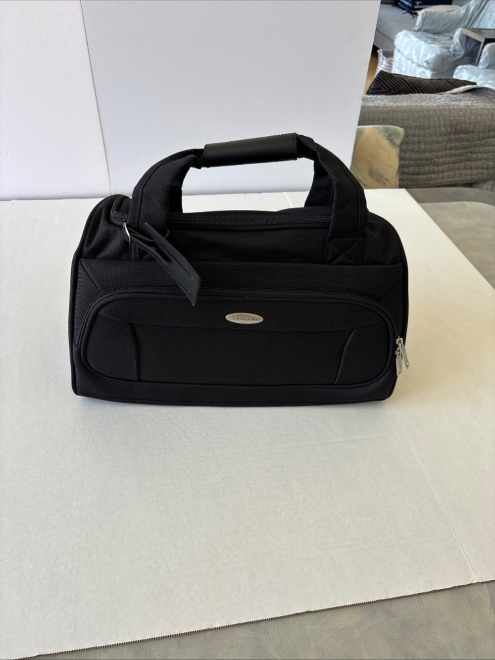 Samsonite 1910 Black Duffel Bag Carry On Travel Gym Lightweight w/o strap